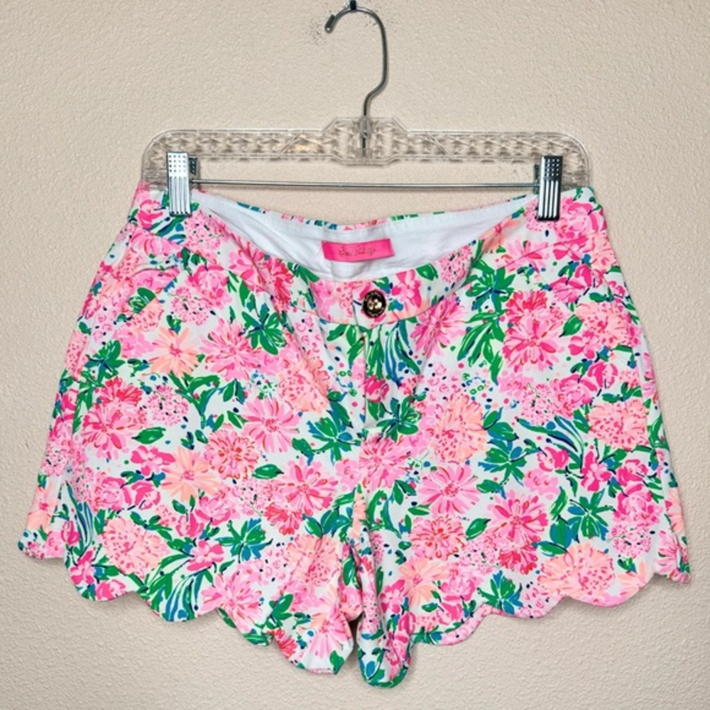 Lilly Pulitzer Resort White That's What I Herd 5" Buttercup Knit Short size 10